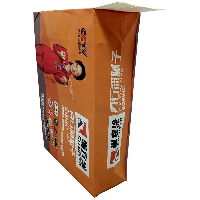 25kg Recyclable Multiwall Kraft Paper Cement Valve Bag for Mortar Tile Adhesive