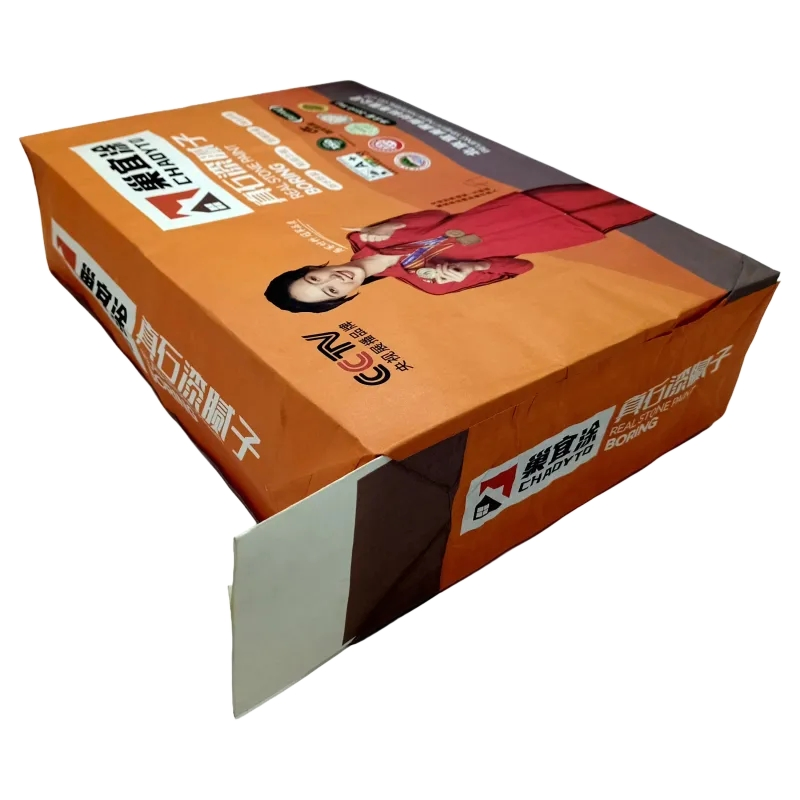 25kg Recyclable Multiwall Kraft Paper Cement Valve Bag for Mortar Tile Adhesive