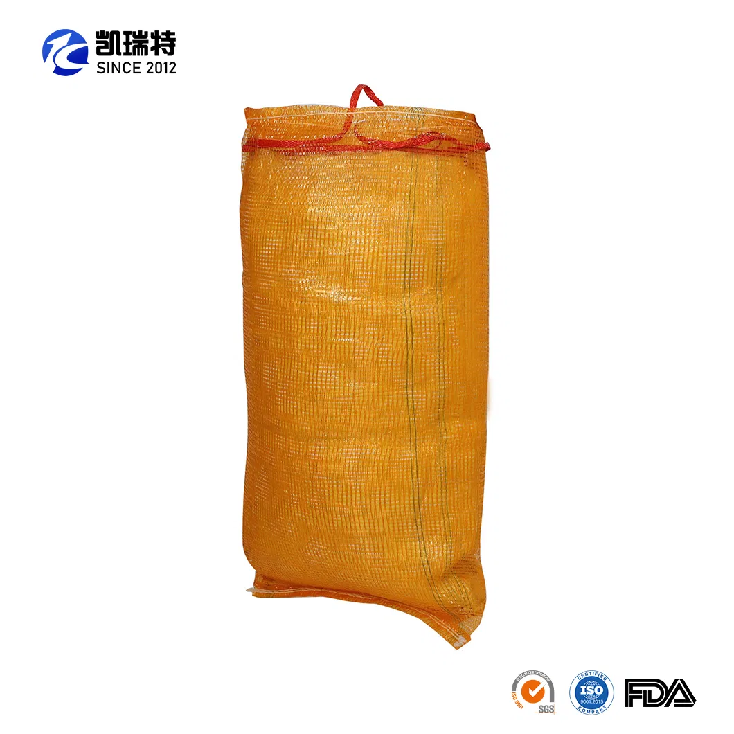 Drawstring Firewood Vegetable Onion Potato Fruit Firewood Packaging Mesh Bag