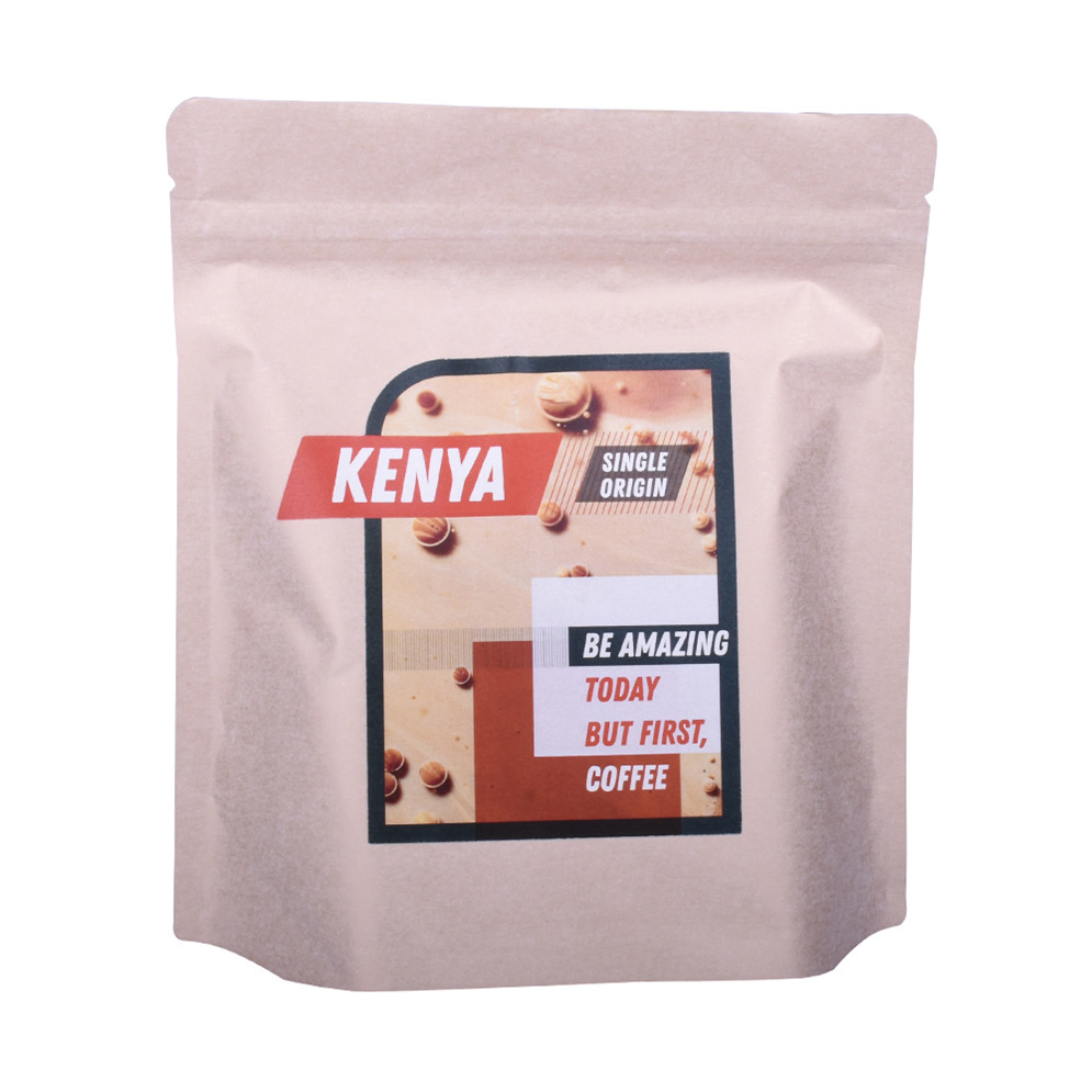 Plastic Bags Gusseted Resealable Zipper Block Bottom Coffee Pouch