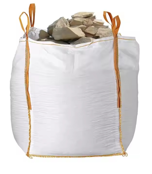 Bulk Price 1 Ton Capacity PP Fabric Blue FIBC Bag UV Treated Conductive Safe Handling Custom Logo