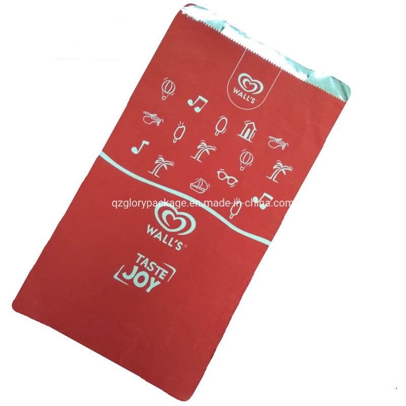 Wholesale Kebab Aluminum Foil Lined Kraft Paper Bag for Roasted Chicken