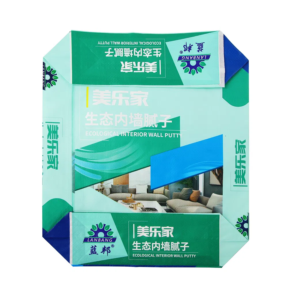 PE PP Bulk Charcoal Block Bolsa De Raffia Sack 20kg 25kg 50kg Kraft Paper Cement Sand Valve Bag