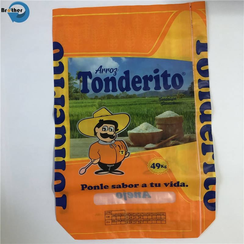 Plastic Guess Bag for Grain Packing BOPP Laminated PP Woven Bag 25kg Rice Bags