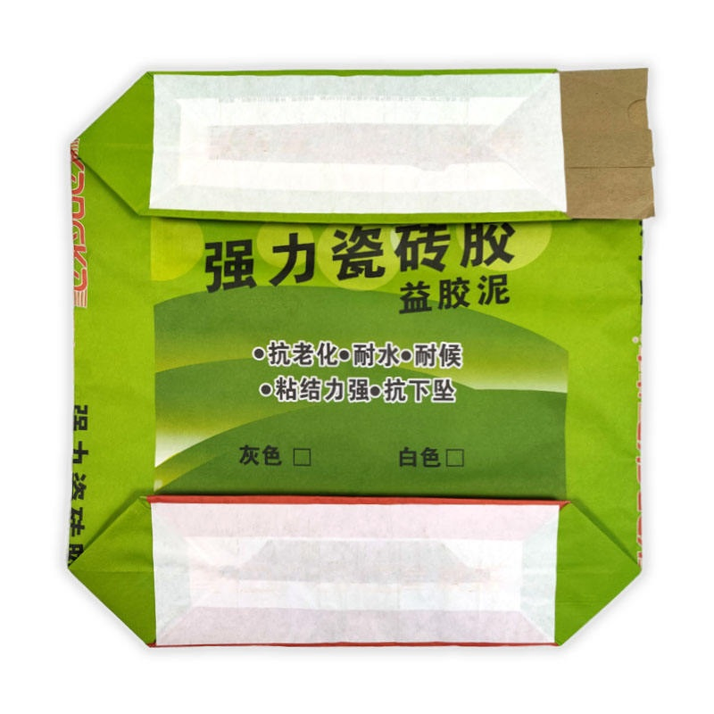 25kg 50kg Multiwall Kraft Paper Valve Bag for Cement Clay Gypsum Plaster Mortar Powder Feed