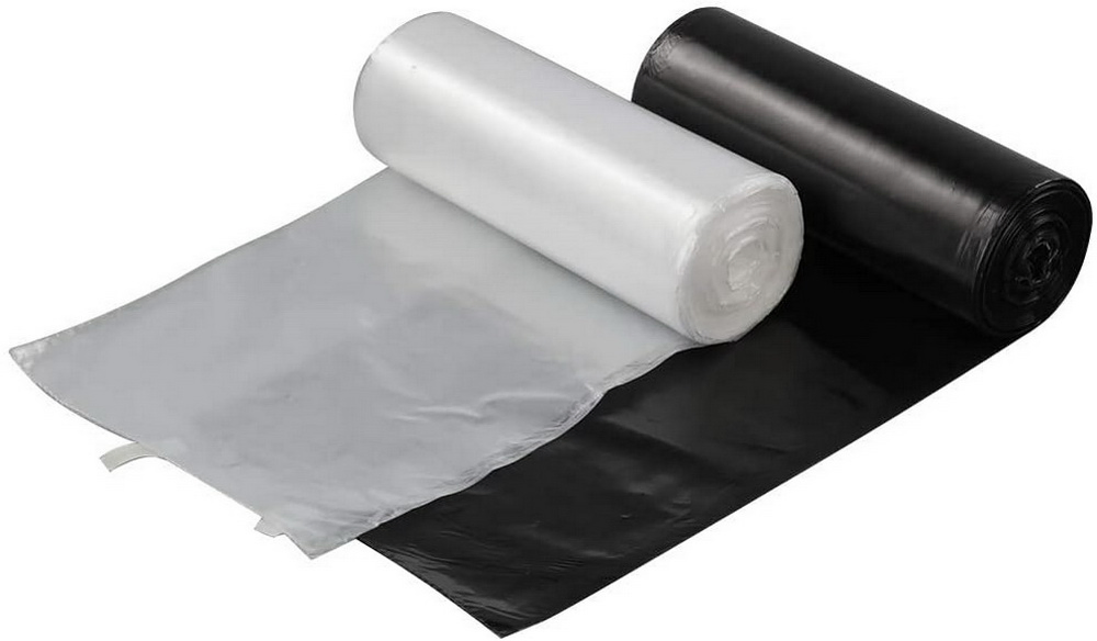 Clear Plastic Bin Disposable Trash Food Doufu Packaging Gusseted Garbage Bag