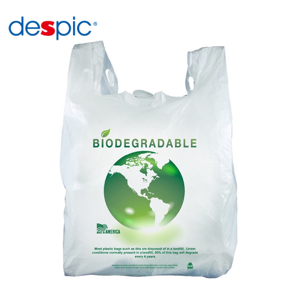Custom Cheap Eco Friendly Plastic Takeaway Hdpe Gift Thank You Bag Grocery T Shirt Compostable Shopping Vest Plastic Bag
