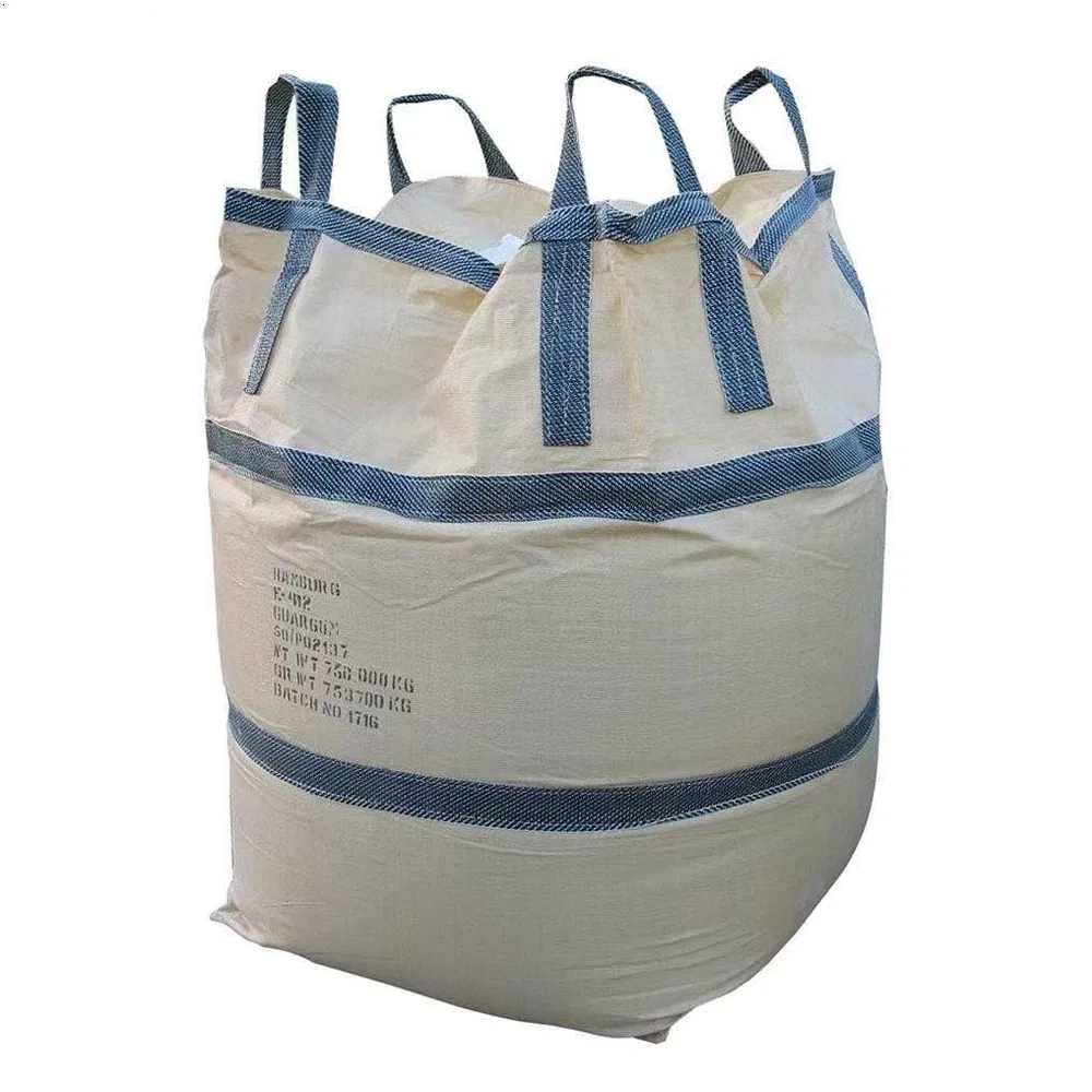 China Chrome One Ton 2 Tonne Construction Polypropylene Bags Firewood Premium Heavy Duty Packing Sling Super Sacks PP FIBC Cement Ton Bulk Big Jumbo Bag