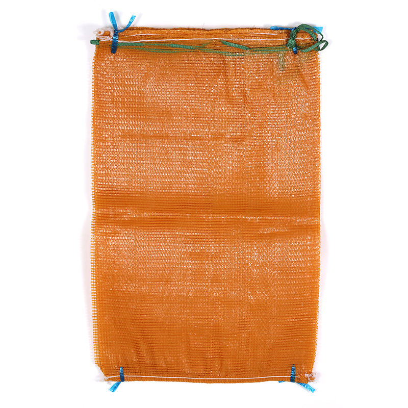 Grs SGS CE Factory Packaging Onion Potato Tomato Cabbage Garlic Orange Vegetable Fruit Firewood Seafood Plastic Packing Drawstring PP Tubular Leno Net Mesh Bag