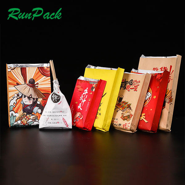 March Foil Insulated Custom Aluminum Foil Lined Takeaway Fast Food Paper Bag