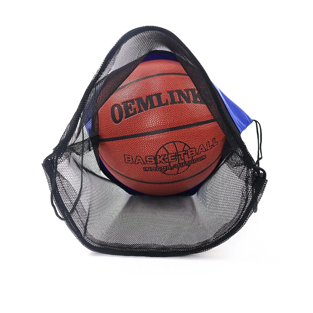 Custom Logo Mesh Net Drawstring Bagpack with Strings Dust Shopping Bag Football and Basketball Storage Bag for Fruit Vegetables