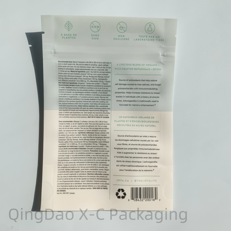 Custom Printing Zip Lock Flat Bottom Compostable Clear Window Stand up Pouch Premium Food Brown Kraft Paper Bag