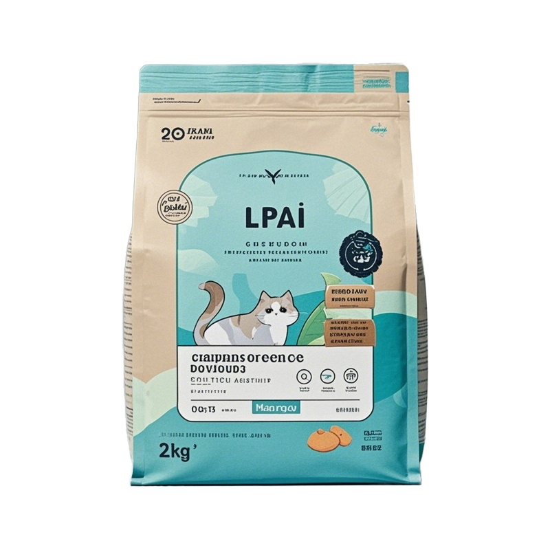 Factory Custom Resealable Gusseted Heat Seal Plastic Flat Bottom Matte Stand up Ziplock Top Pouch Pet Food Packaging Bags