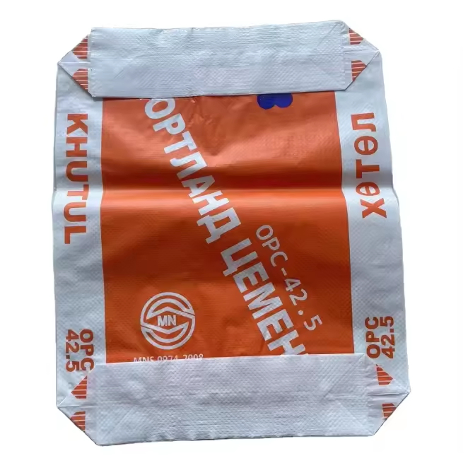 20kg 25kg 40kg 50kg Dry Mortar Cement Bag Multiwall Tile Adhesive Valve Bag Plaster Mortar Plastic PP Woven Sack