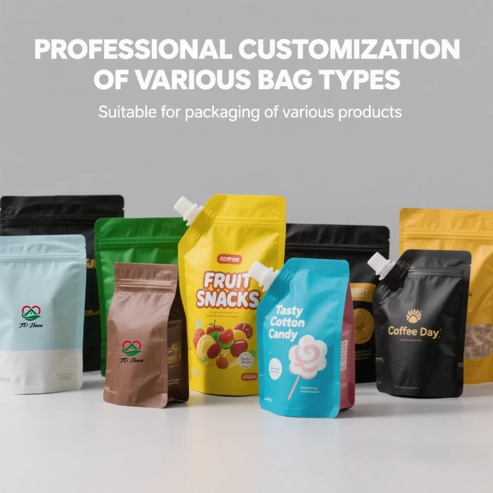 Custom Printed Kraft Paper Aluminum Foil Smell Proof Stand up Zipper Pouch for Snack Candy Dried Fruit Food Packaging Mylar Doypack Ziplock Bags with Window