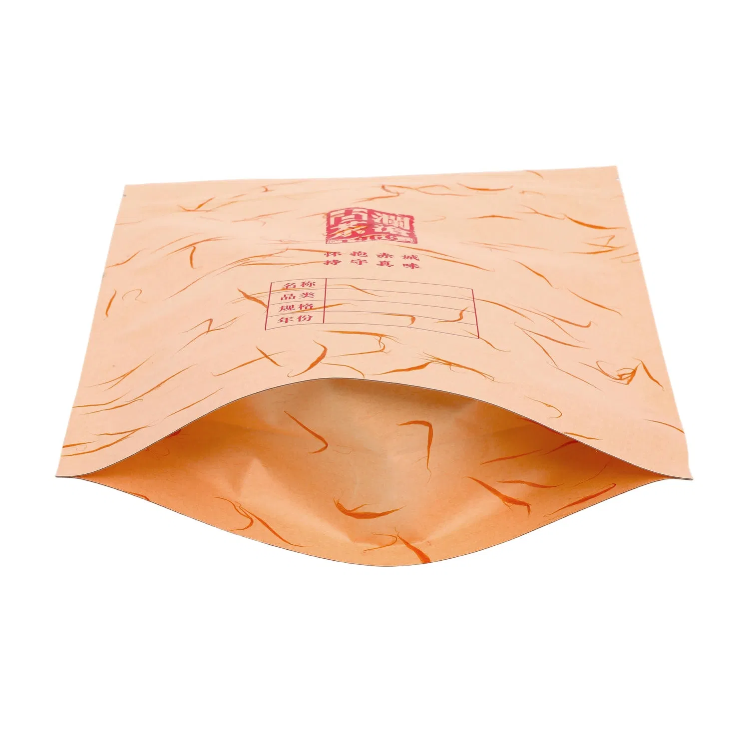 Wholesale Custom Window Kraft Paper Waterproof Zipper Food Packaging Stand up Pouch