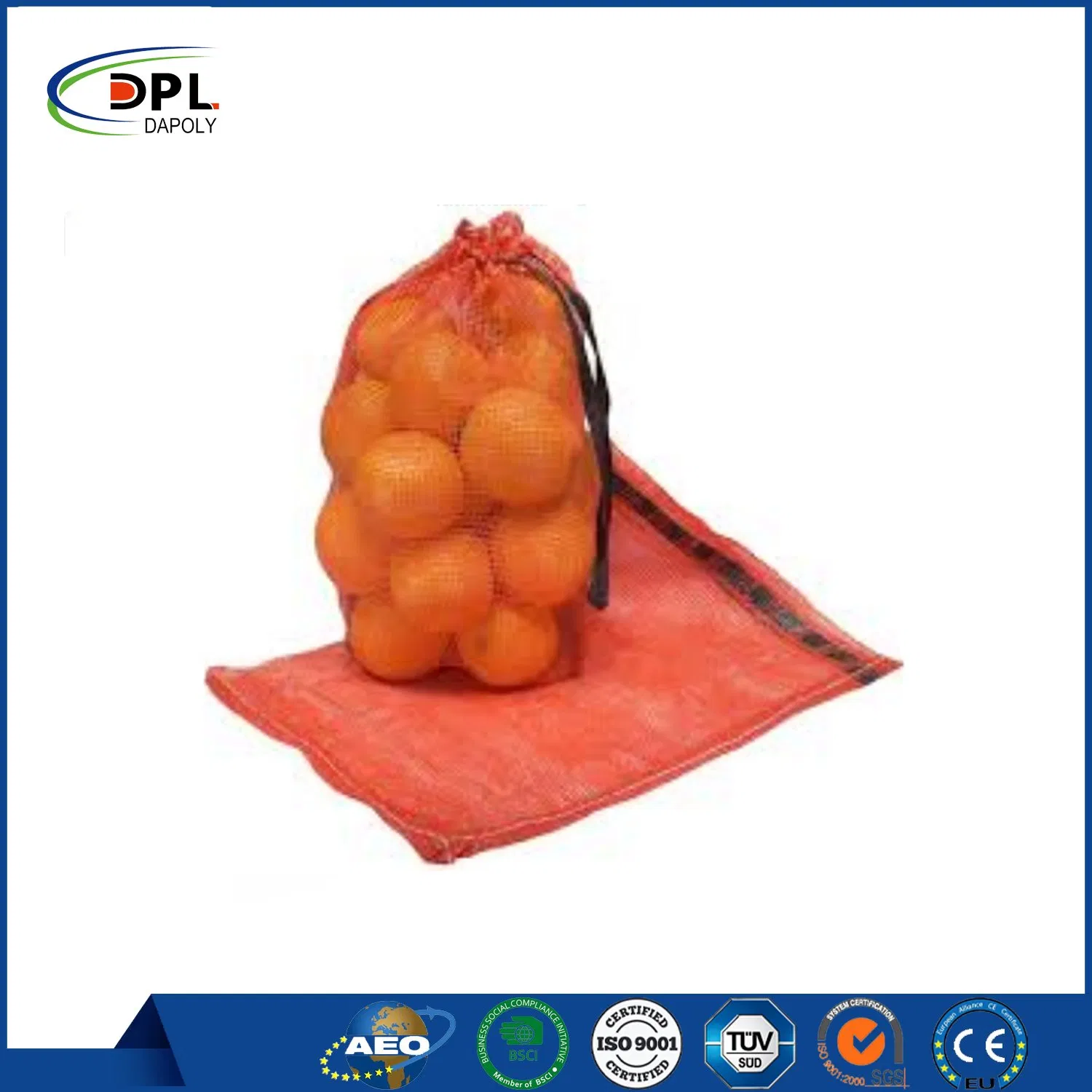Fatory Customized Packaging PP Mesh Bag Roll for Vegetable Packing