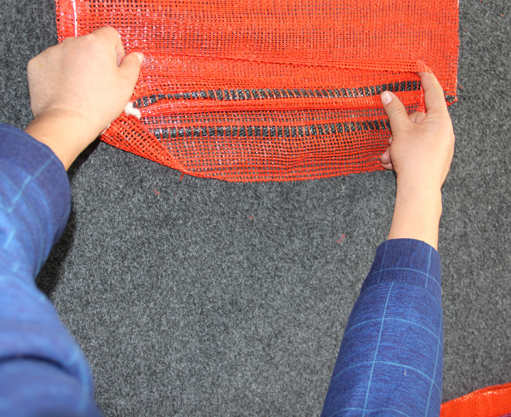 50lbs 20kg with Label Potato Fruit Vegetable Onion Leno Net Mesh Bag