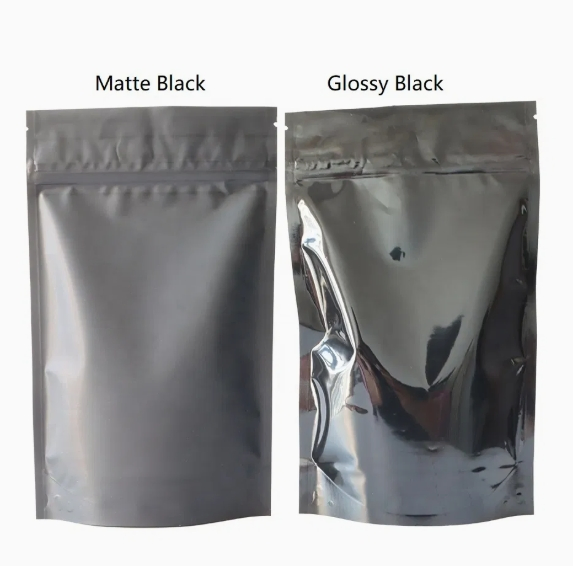 Stand up Zipper 3 Sided Sealing Kraft Paper Heat Sealable Food Storage for Candy Cookie with Window Packaging Pouches Bag