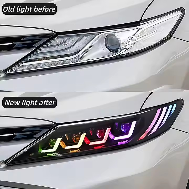 for Toyota Camry 2012-2014 Original Disassembled Headlamps Accessories Head Lamp Auto Day Light LED Headlight Assembly