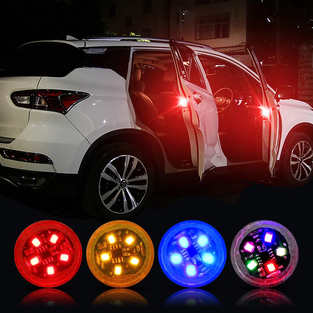 Car Door Waning Light 5LEDs Red Blue White Yellow Universal Car Lights Auto Lighting Systems Automotive Parts &amp; Accessor