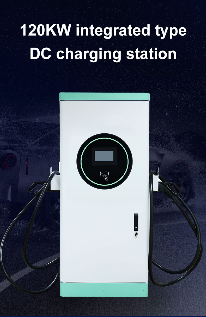 120kw CCS2 Dual GB/T Gun DC Electric Vehicle Charging Station with Ocpp1.6