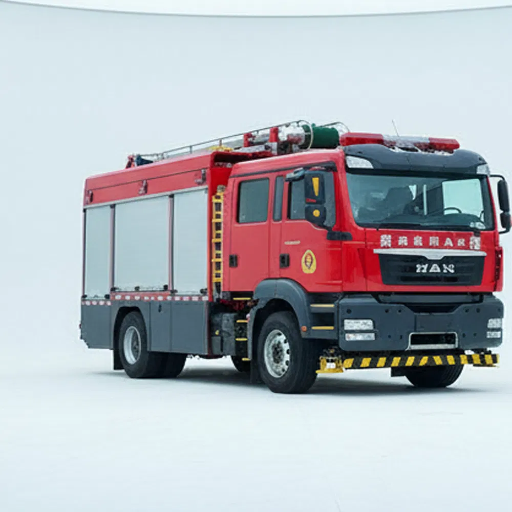 Efficient Firefighting Vehicle with Extended Fire Monitor Range for Safety