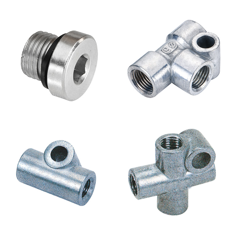 Baotn Cheap Copper Joint Four-Way Pipe Micro Copper Lubrication System