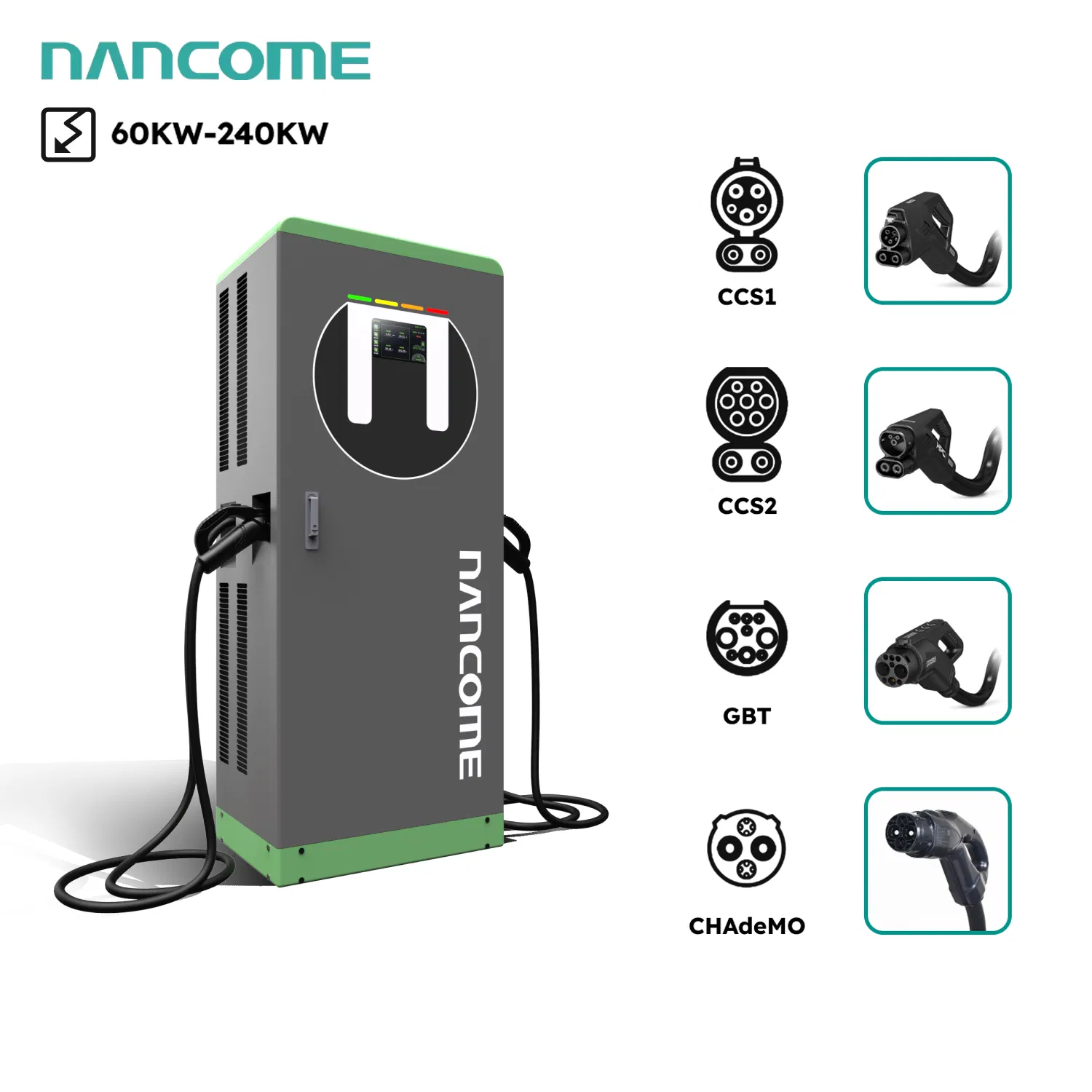 High Power 160kw Fast EV Charger DC Electric Vehicle Charging Station