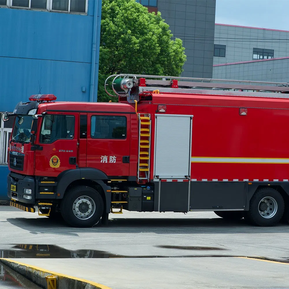 Efficient Firefighting Vehicle with Extended Fire Monitor Range for Safety