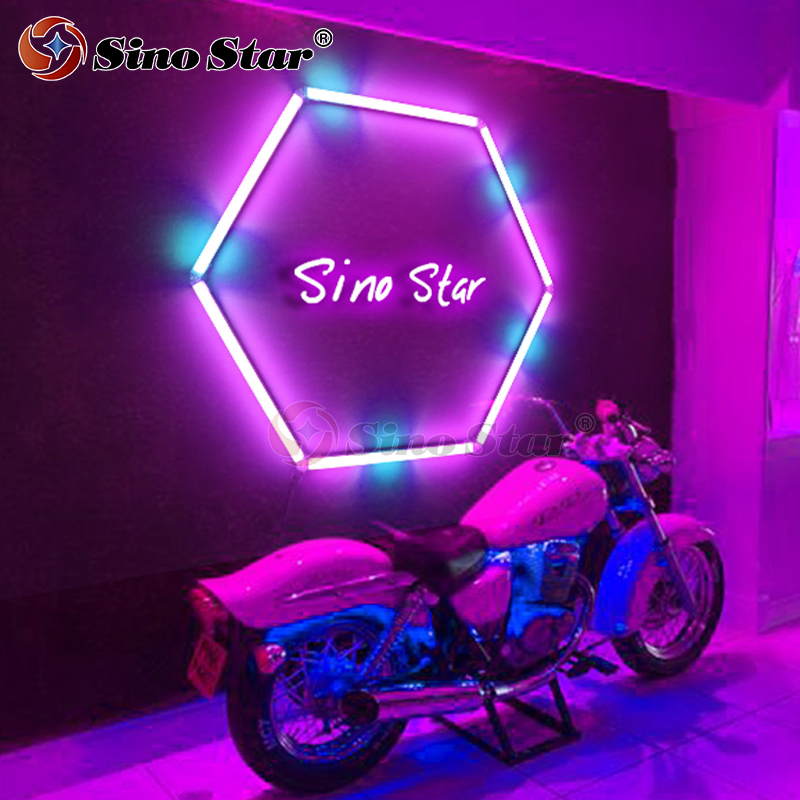 Easy Installation Popular Color Changing RGB Hexagon LED Lighting System Use for Hotel Stage Party Night Club LED Lights