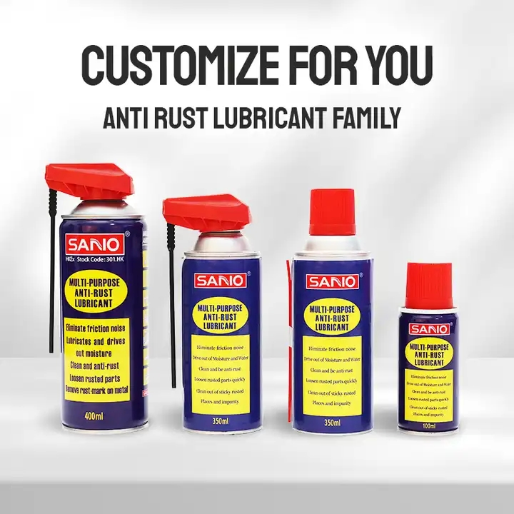 ISO Certified Anti Rust Lubricant Spray Industrial Chain Lube Rust Remover