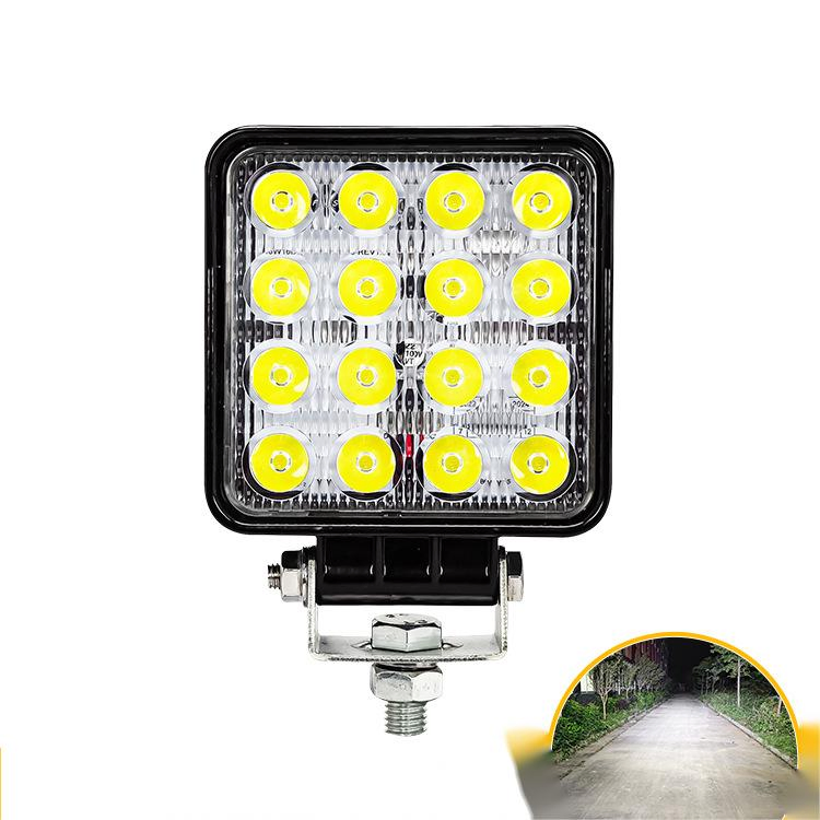 4 Inch 48W LED Lights Square Spot Beam Flood Beam Auto Lighting System for Motorcycles Car Truck UTV