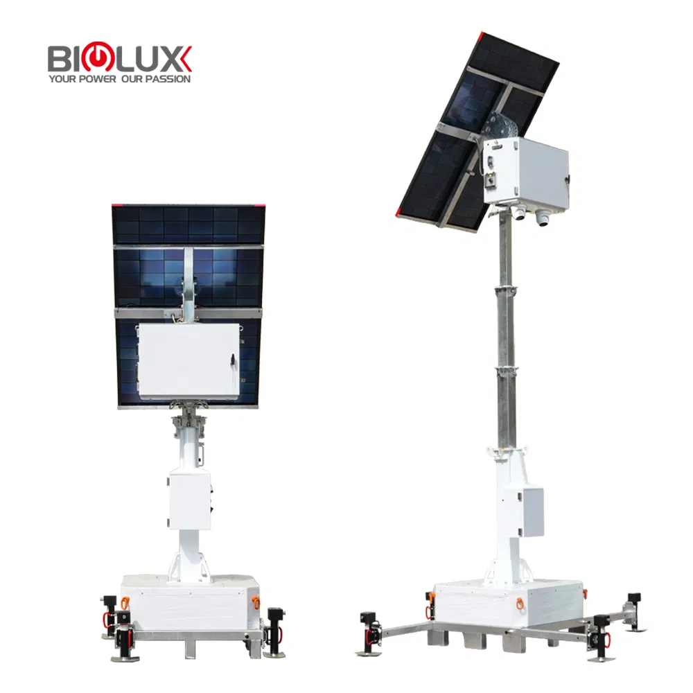 Biglux Higuard Wireless Mobile CCTV Tower Solar Powered Surveillance System