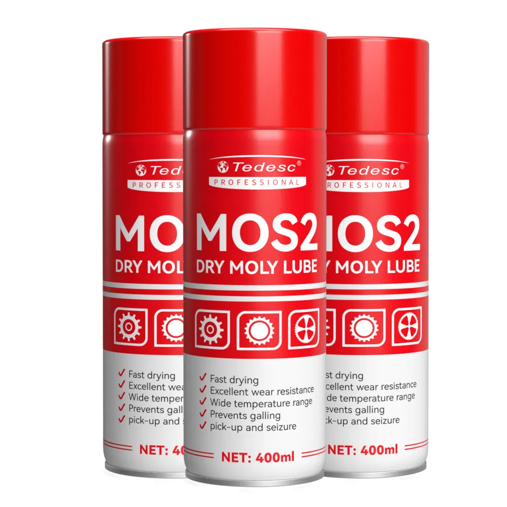 Industrial Strength Dusty Environment Lubricant Molybdenum Disulfide Dry Film Lube Aerosol Lubricant