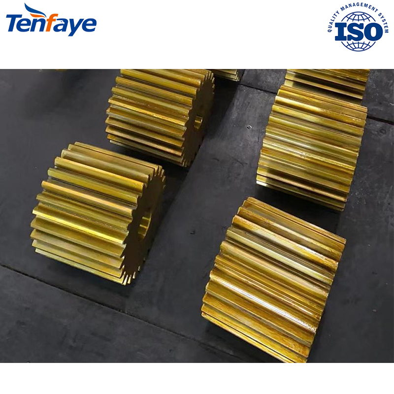 Tenfaye Precision Machined Duty Small Girth Gear and Pinion Shaft for Vertical Roller Mill Drive System in Mining and Building Material Processing Equipment