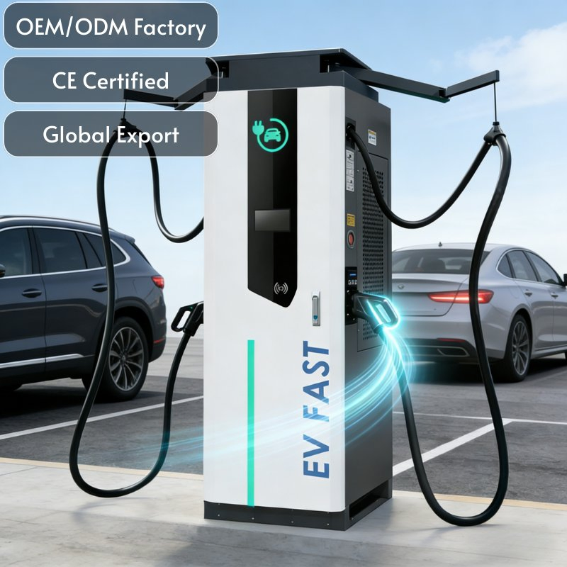 Integrated CCS2/Gbt Dual-Port DC EV Charger System 60-360kw with Csms Platform