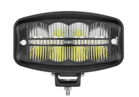 10-30V 9inch Rectangle R10 R7 LED Work Light Reflector Driving Light Series Heated Lens LED Lights Truck System