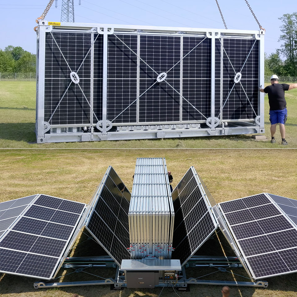 40hq Mobile Photovoltaic Container Foldable Solar Panel Power Generation System with Battery Energy Storage