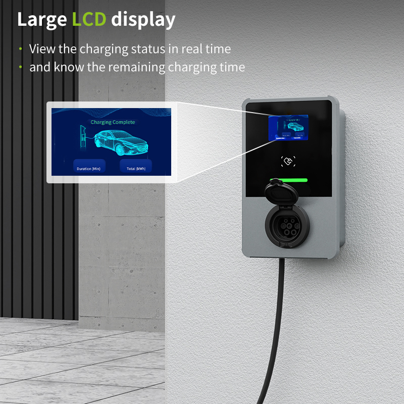 GS7-AC-B02 Electric Vehicle Charging Station in White, Black, Orange