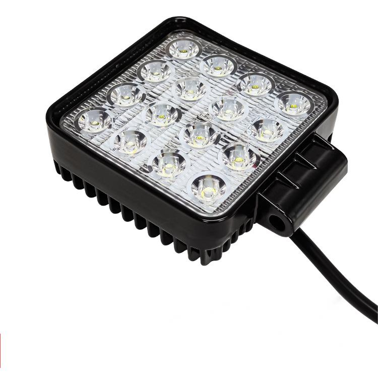 4 Inch 48W LED Lights Square Spot Beam Flood Beam Auto Lighting System for Motorcycles Car Truck UTV