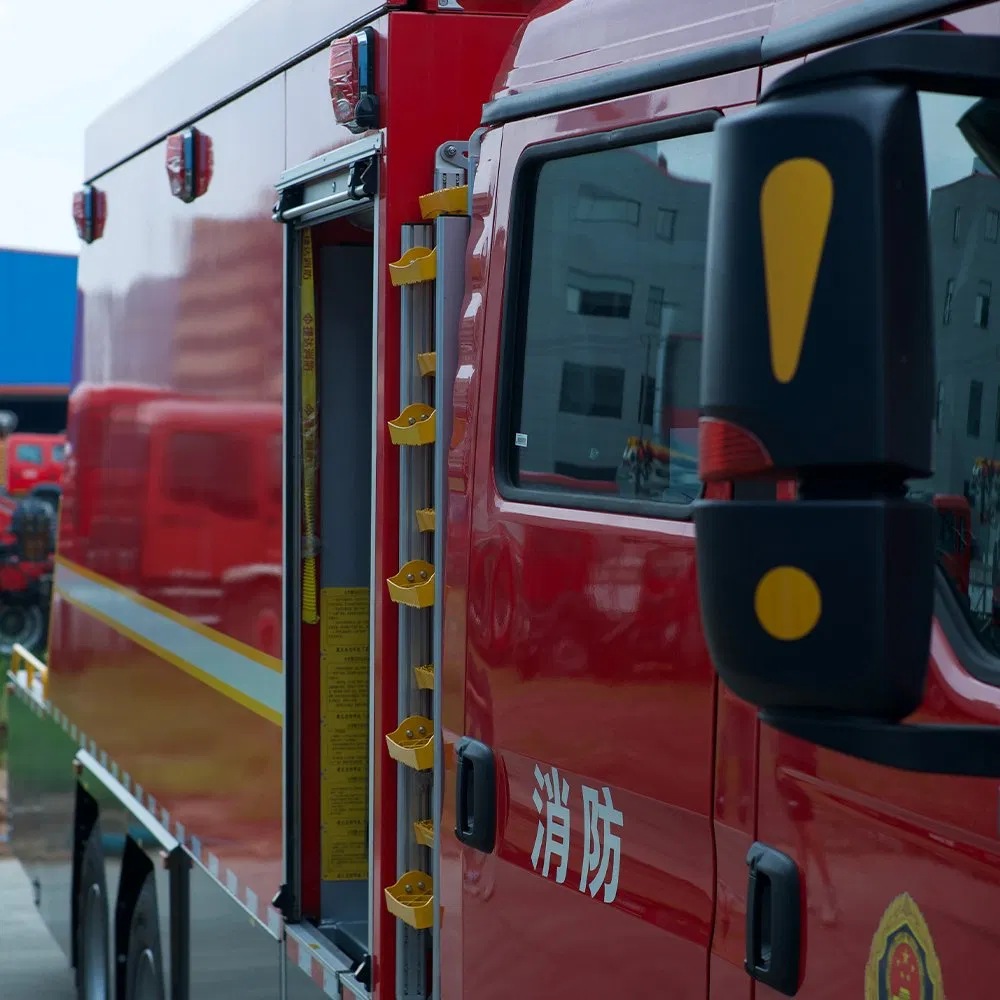 Efficient Firefighting Vehicle with Extended Fire Monitor Range for Safety