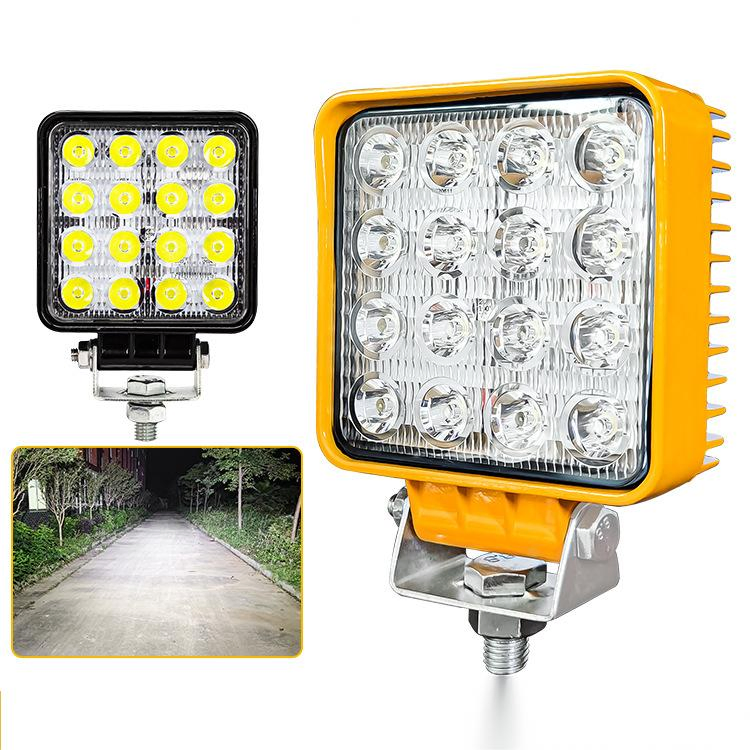 4 Inch 48W LED Lights Square Spot Beam Flood Beam Auto Lighting System for Motorcycles Car Truck UTV