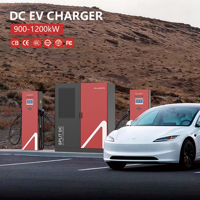 Intelligent Split-Type Charging Pile Terminal CE Certified DC CCS Chademo Chinese Supplier Two Connector Commercial Evse with Payment System