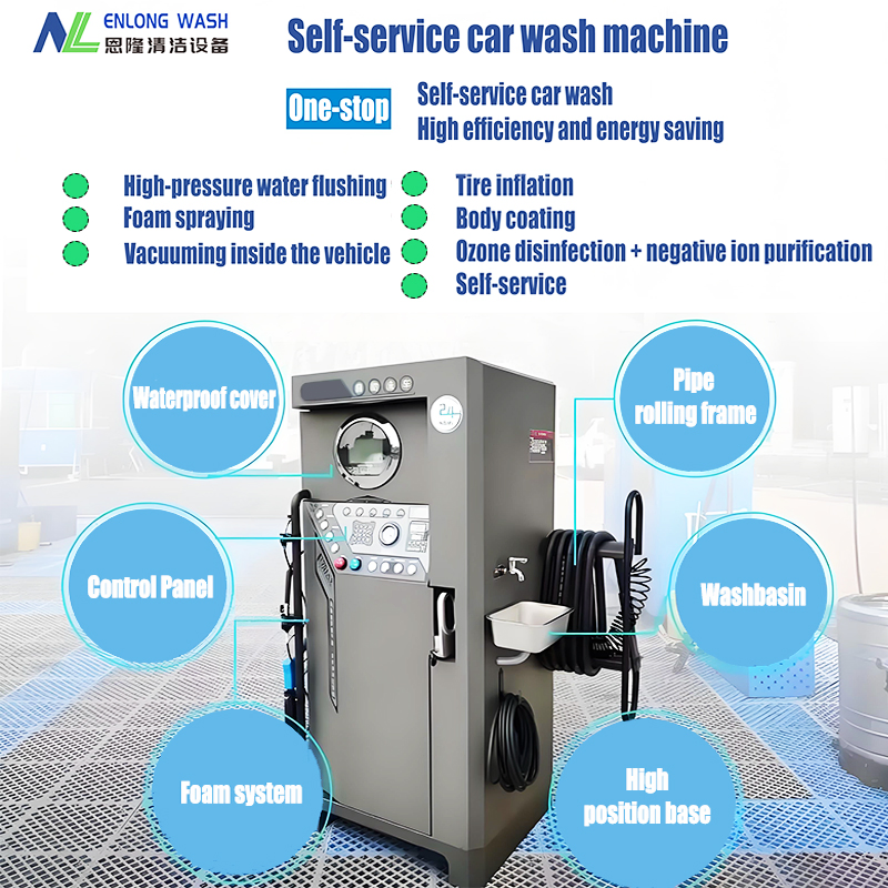 Car Washing System, Self Service Car Wash Machine, Self-Checkout, More Convenient
