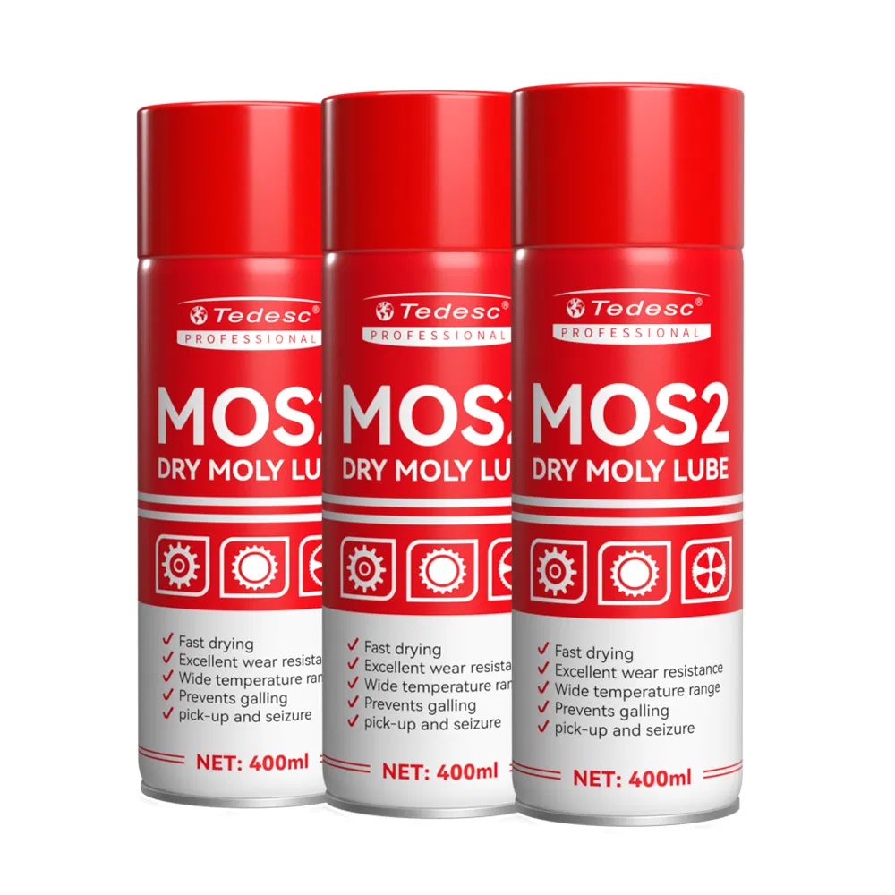 Industrial Strength Dusty Environment Lubricant Molybdenum Disulfide Dry Film Lube Aerosol Lubricant