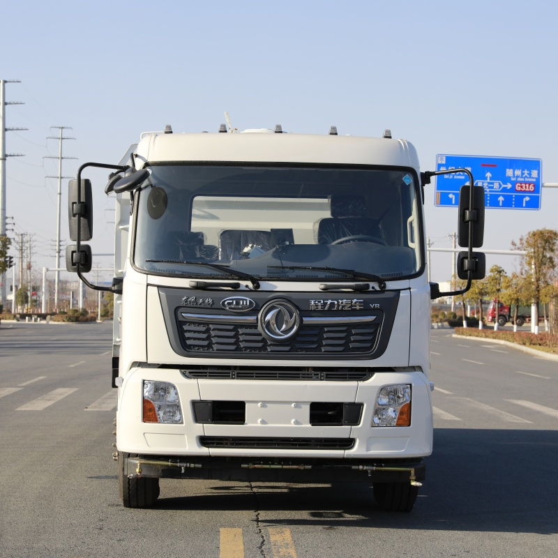 Compact Washing and Sweeping Vehicle with Rear Mounted Anti Collision Buffer for Narrow Street Cleaning and Safety