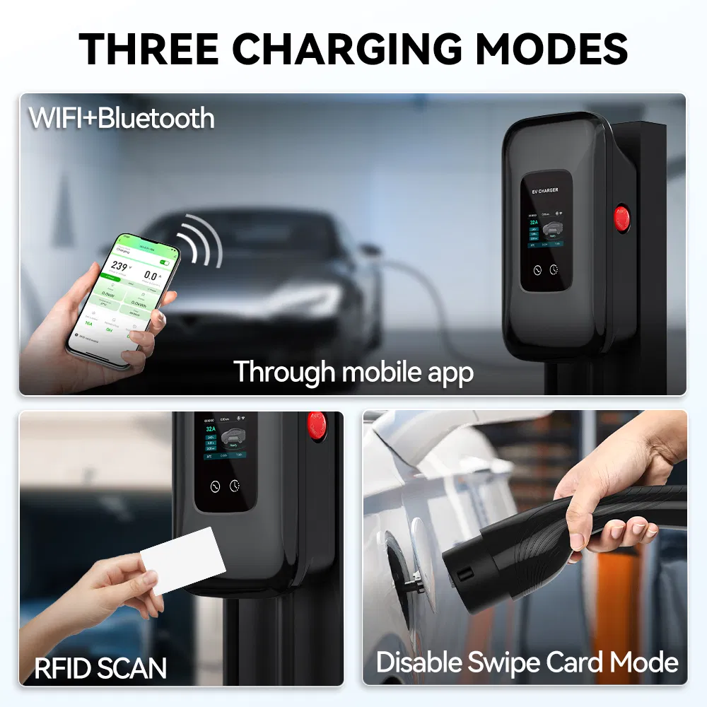 Multi Protective AC Level 3 EV Charger Vehicle Electric Car Electric Vehicle EV Wallbox Charging Station