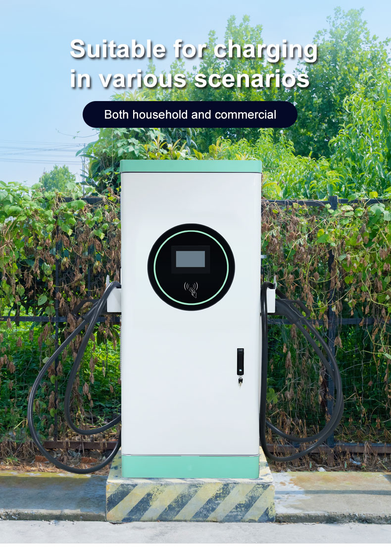 120kw CCS2 Dual GB/T Gun DC Electric Vehicle Charging Station with Ocpp1.6