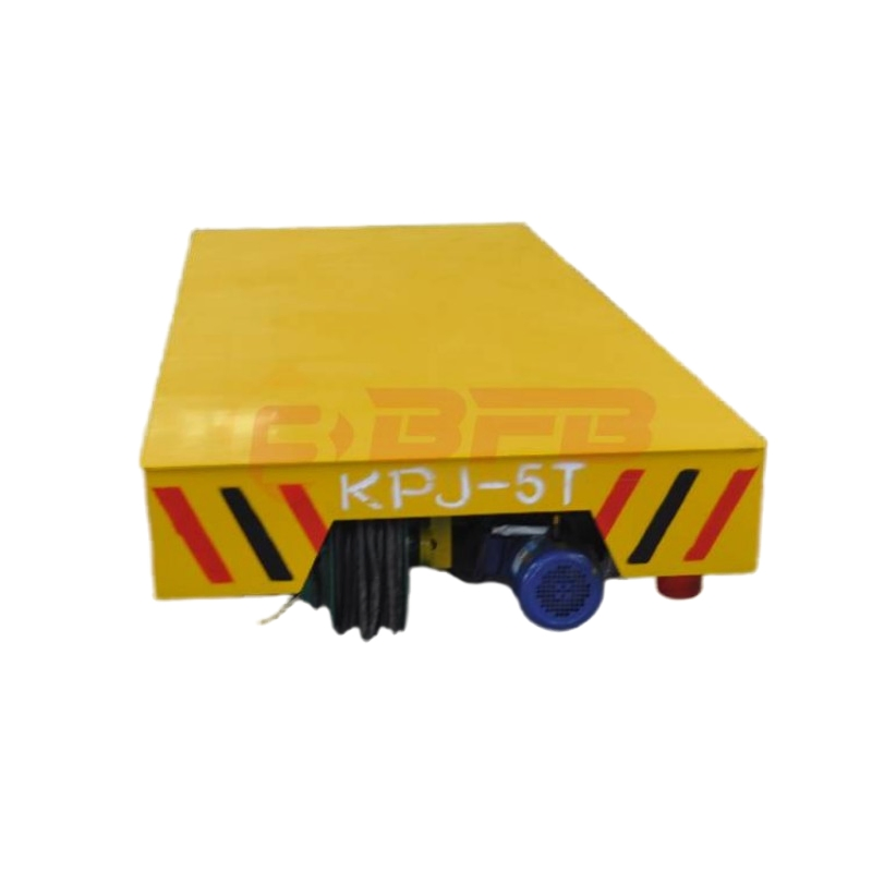Industrial Cable Powered Rail Transfer Vehicle with Safety Protection System